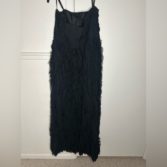 MONTAGE by MON CHERI Strapless Formal Gown Dress Rhinestones Size 16 Black - Picture 4 of 9